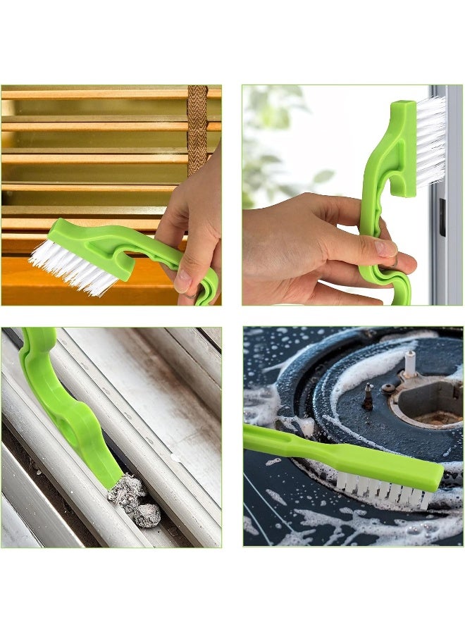 LeeLoon 8 Pack Grout Cleaner Brush, Hand-held Groove Gap Cleaning Tools Tile Joint Scrub Brush to Deep Clean, Household Cleaning Brushes for Window Door Track, Stove Tops, Shower, Kitchen, Seams, Floor Lines - Image 4